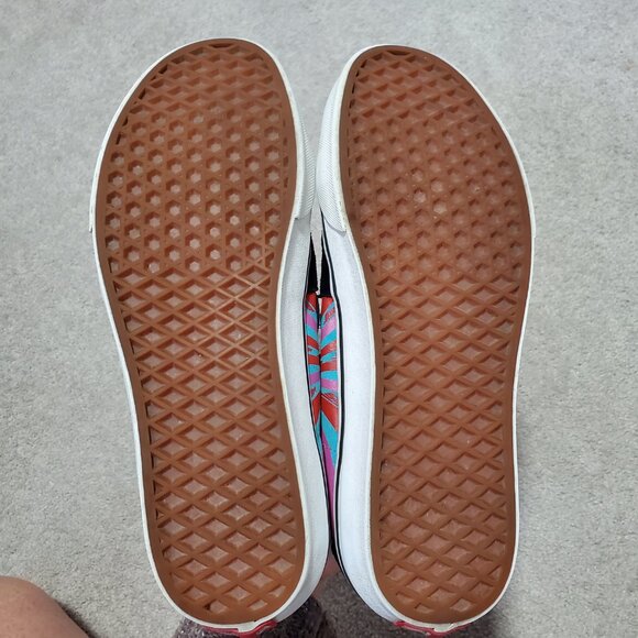 VANS Sk8-Hi Retro Mart Sneakers Hi-Top Leather Suede Lace Up Black Red W11 M9.5 - Picture 7 of 10